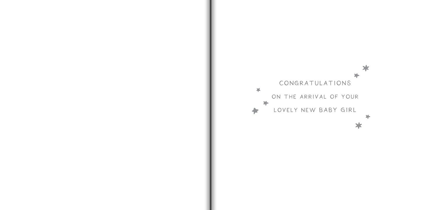 Precious Baby Girl Greetings Card