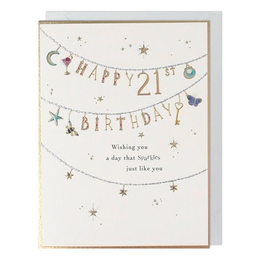21st Birthday Greetings Card