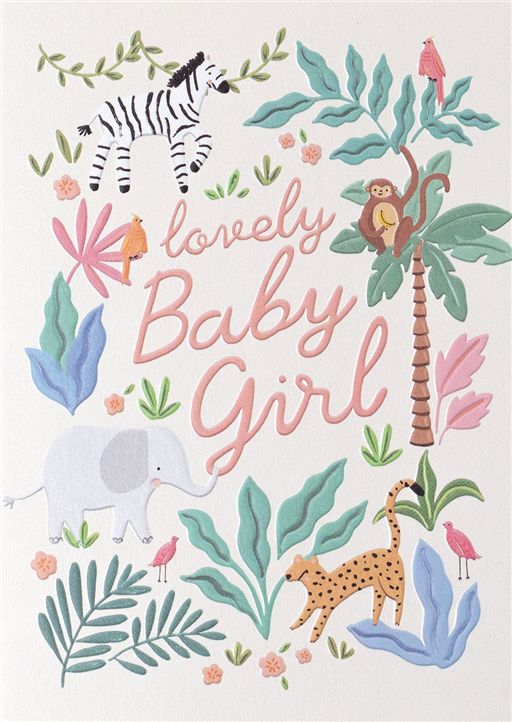 Lovely Baby Girl Greetings Card