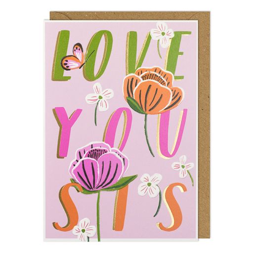 Love You Sis Greetings Card