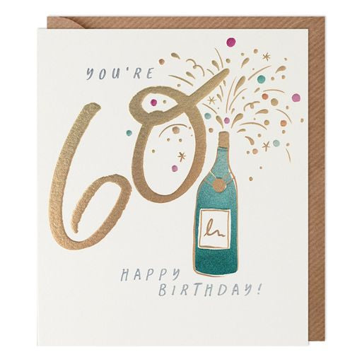 You’re 60 Champagne Greetings Card
