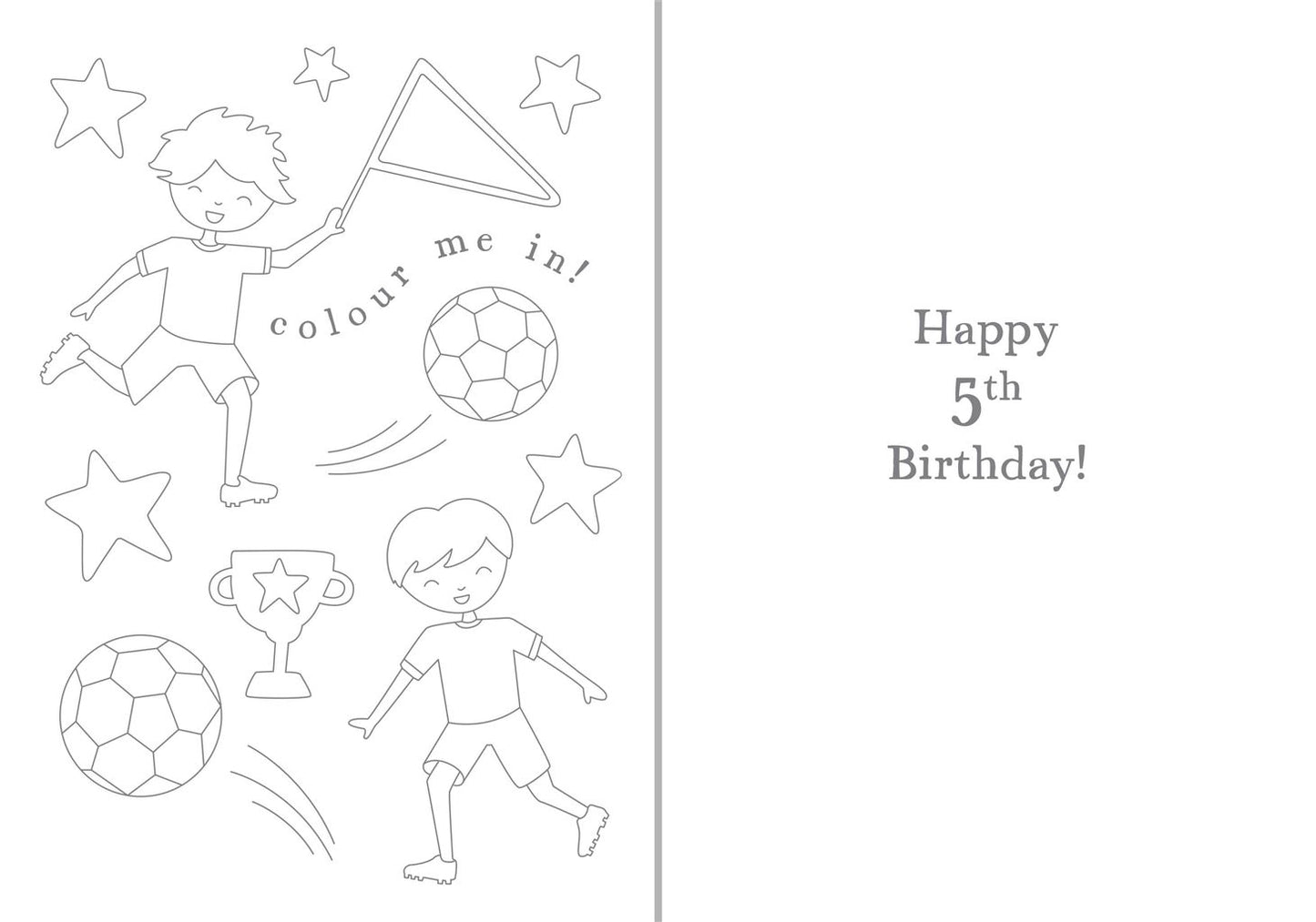 5 Today Football Greetings Card