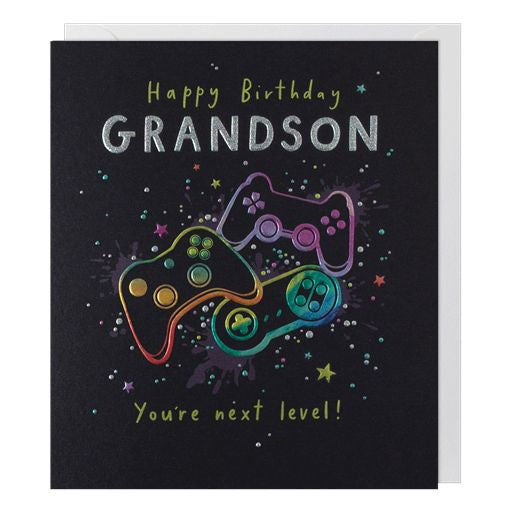 Grandson Gaming Greetings Card