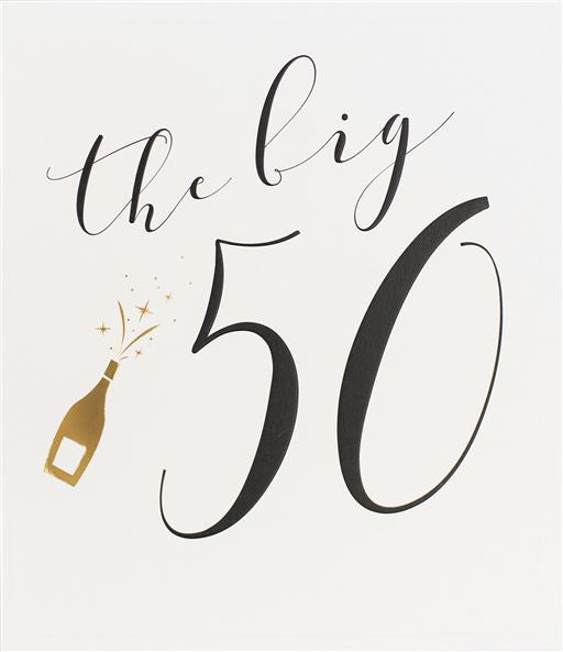 50th Birthday Greetings Card