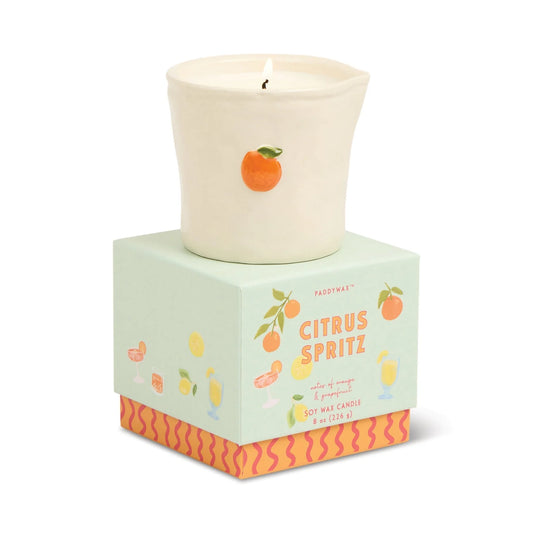 Orange Ceramic Candle - Citrus Spritz