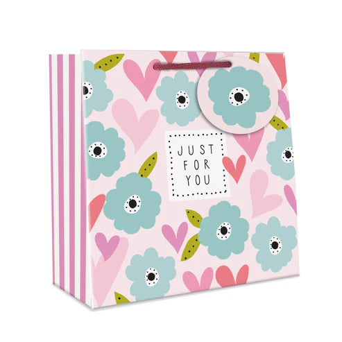 Hearts & Flowers Medium Gift Bag