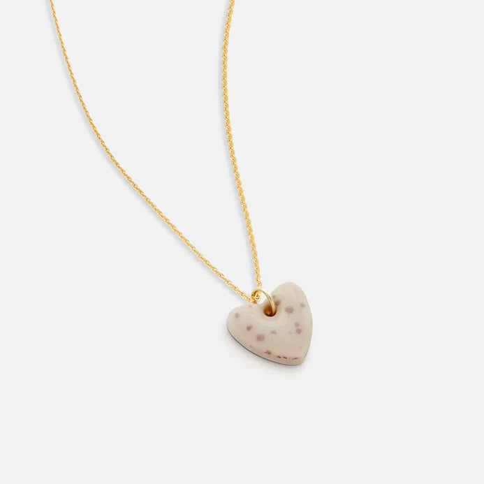Blush Heart Necklace Necklace Gold