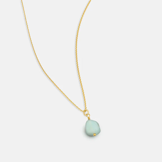 Amazonite Necklace Gold