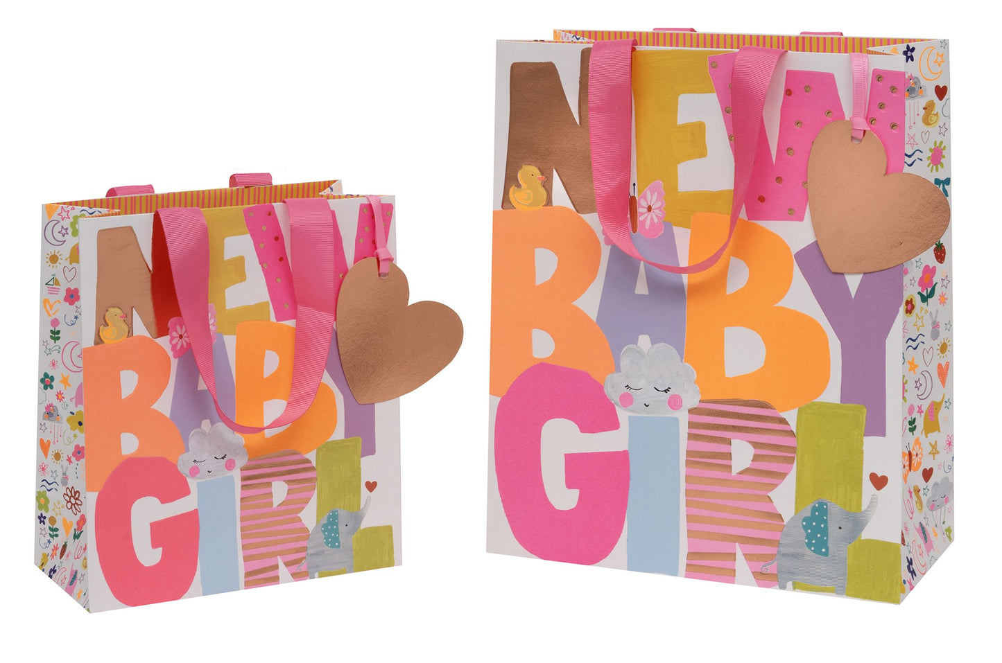 New Baby Girl Medium Gift Bag