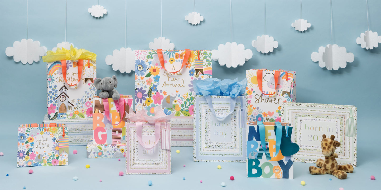 New Baby Girl Medium Gift Bag