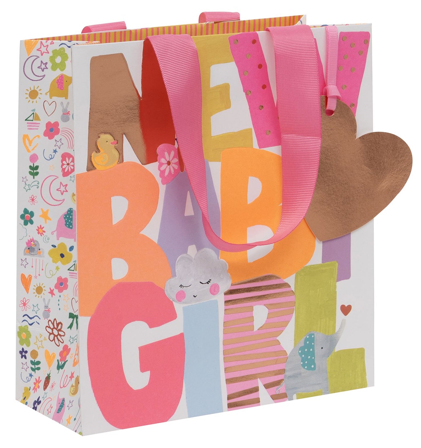 New Baby Girl Medium Gift Bag