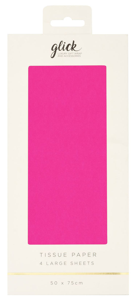 Plain Tissue Pack Neon Pink