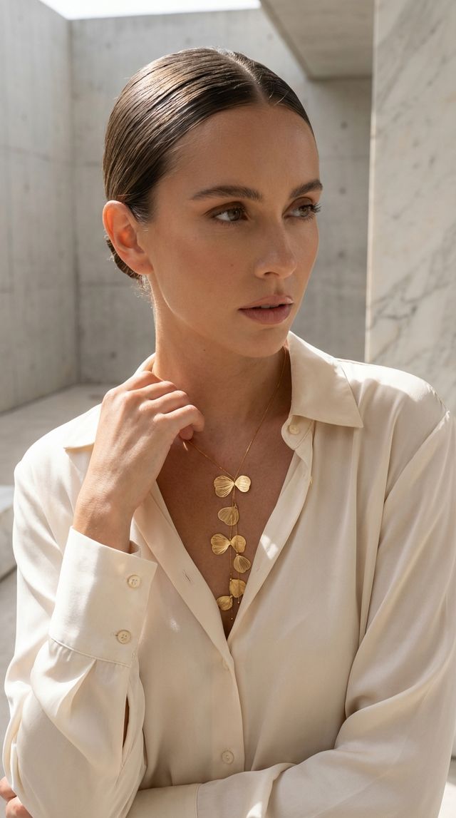 Envy Gold Petal Necklace