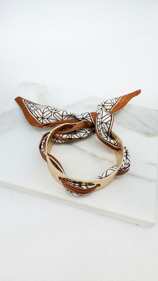 Envy Scarf Bangle Gold