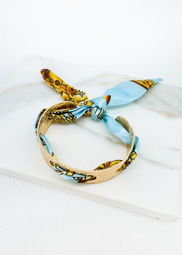 Envy Scarf Bangle Gold