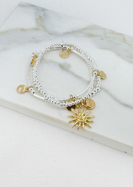 Envy Charm Bracelet Gold & Silver