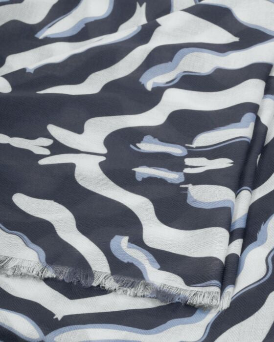 Katie Loxton Kaleidoscope Print Scarf Navy & White