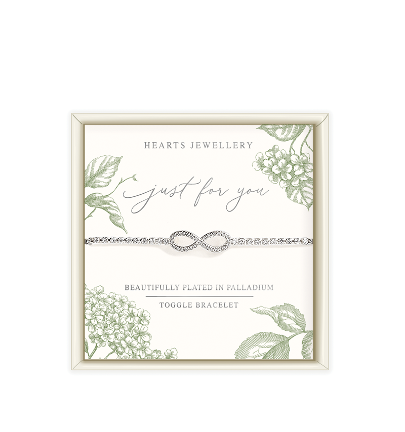 Palladium Plated Infinity Bracelet