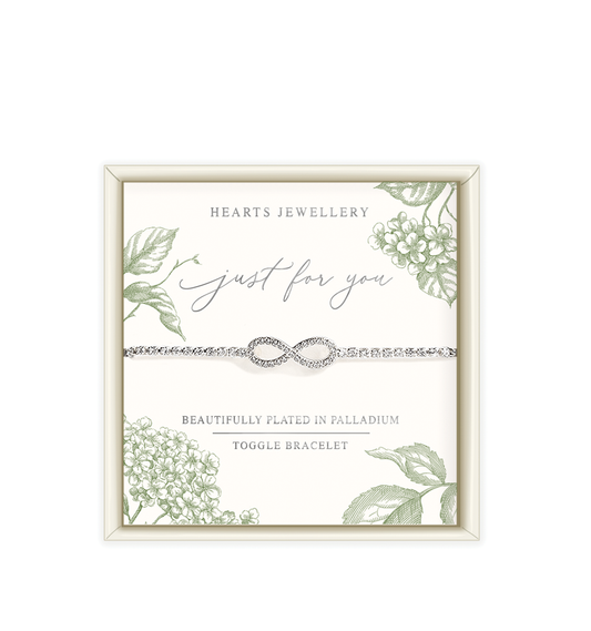 Palladium Plated Infinity Bracelet