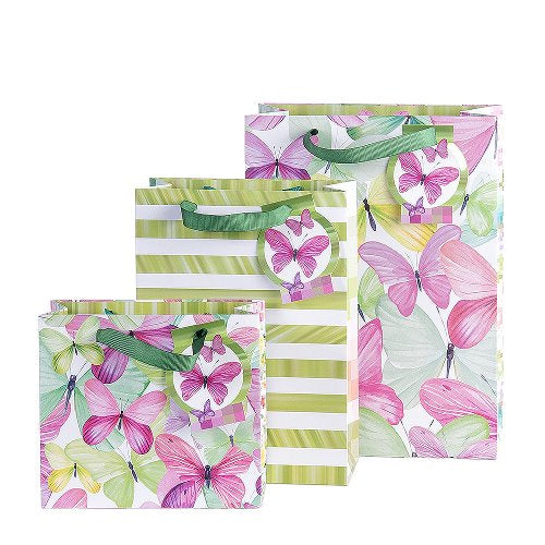 Butterfly Mixed Size Gift Bags