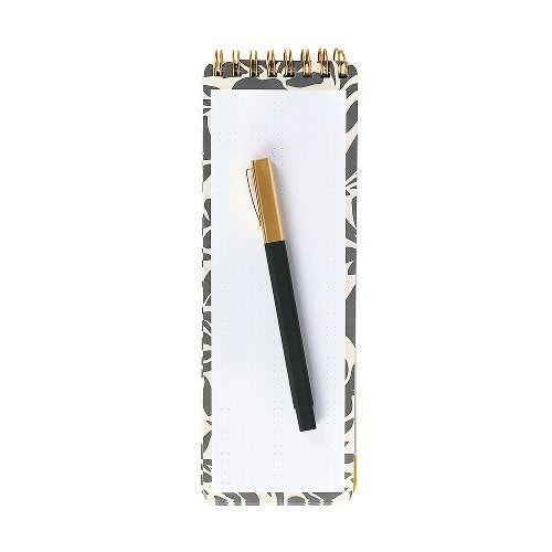 Orange, Pink & Yellow Abstract Notepad with Pen