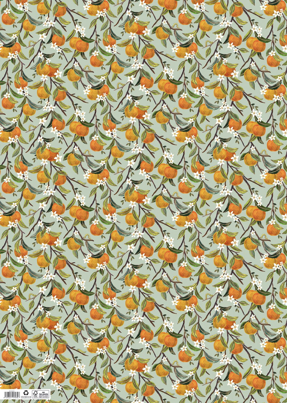 Oranges & lemons Alternative Fruits Gift Wrap