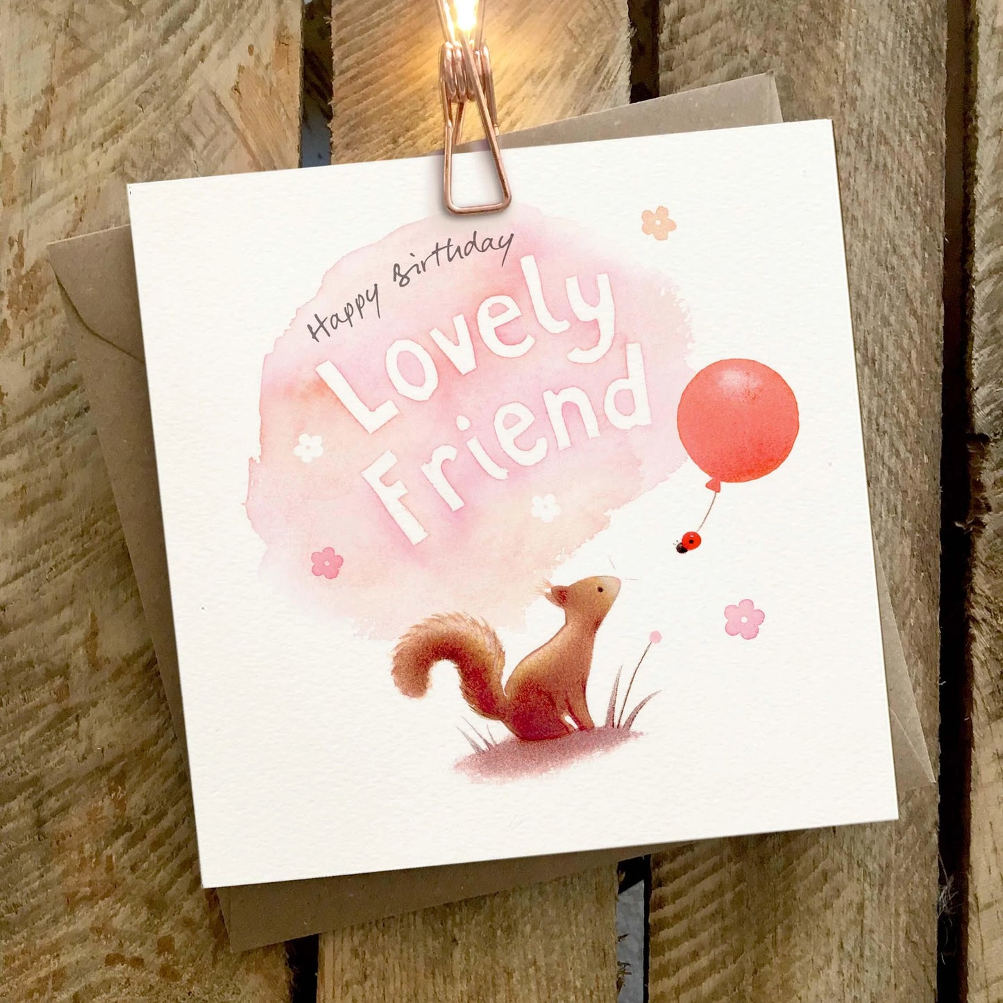 Happy Birthday Lovely Friend Greetings Card