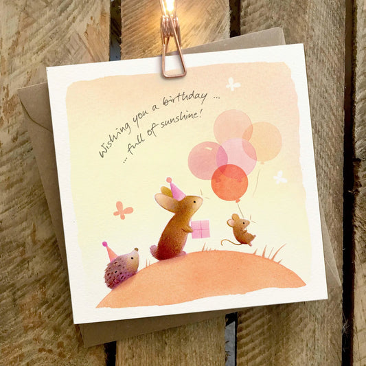 Wishing You A Birthday Full Of Sunshine Greetings  Card
