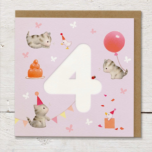 Happy 4th Birthday Greetings Card