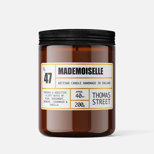 Thomas Street Apothecary Candle Jar 200g Mademoiselle Candle No.47
