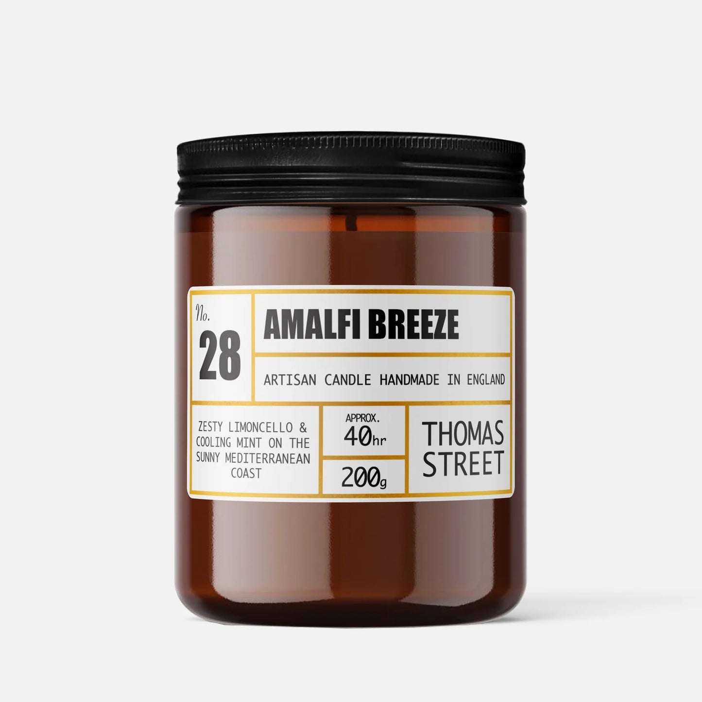 Thomas Street Apothecary Candle Jar 200g Amalfi Breeze No.28