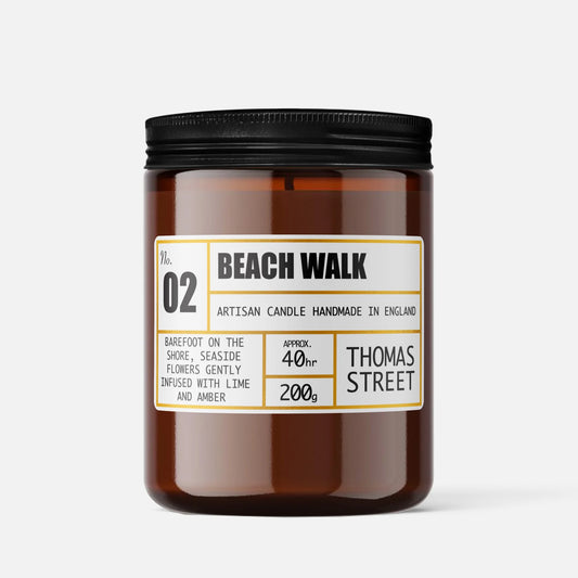 Thomas Street Apothecary Candle Jar 200g Beach Walk No.02