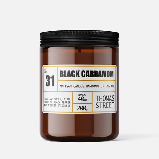 Thomas Street Apothecary Candle Jar 200g Black Cardamom No.31