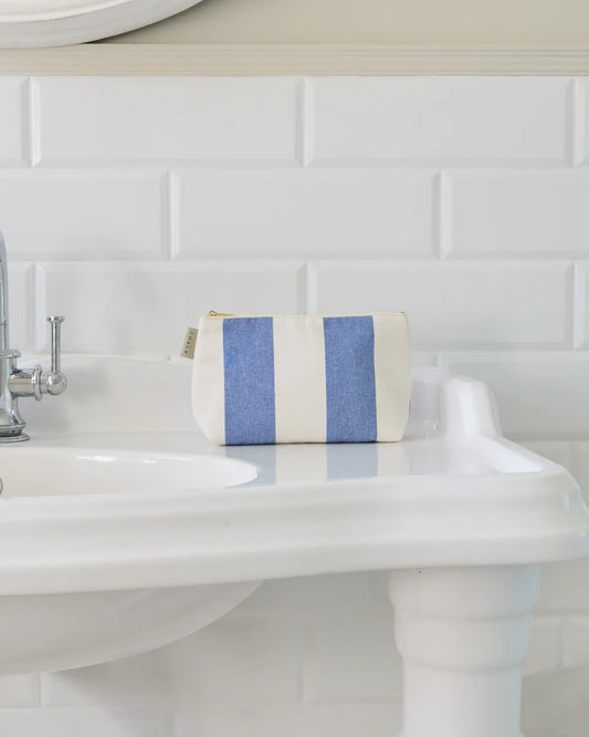 Kent Wash Bag Indigo & Natural