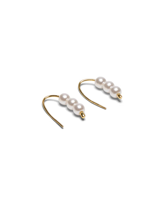 Keswick Beaded Pull Through Earrings Gold
