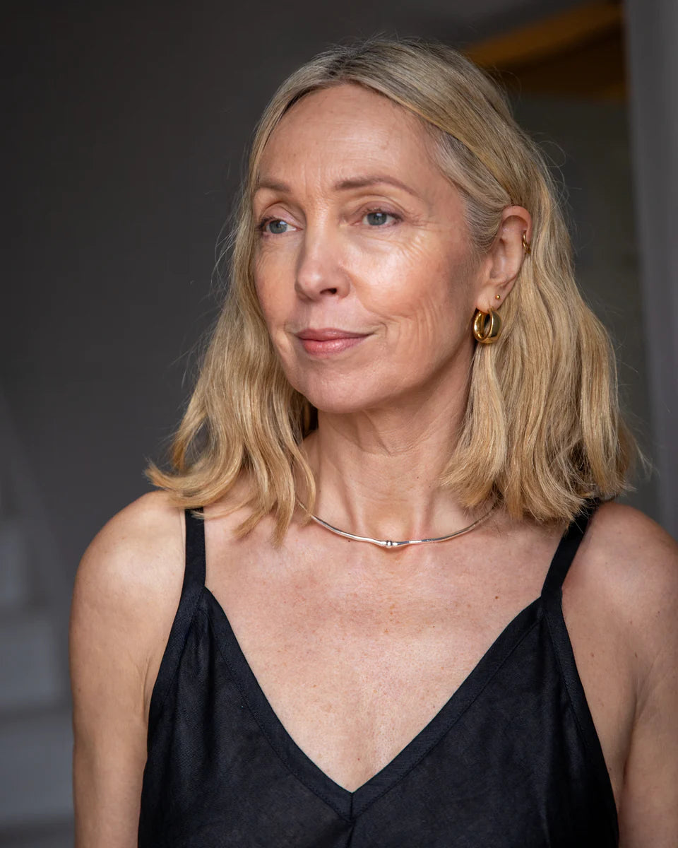 Simple Neck Cuff Silver