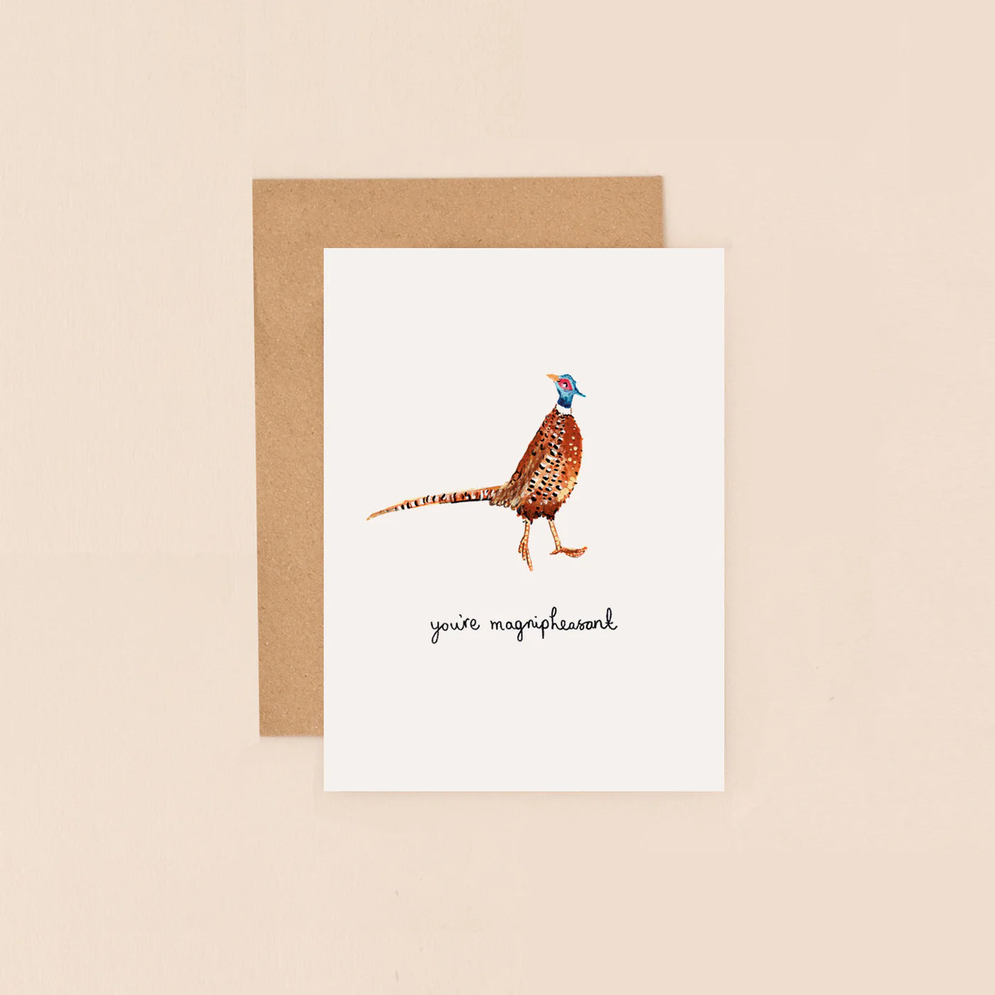 Magnipheasant Mini Greetings Card