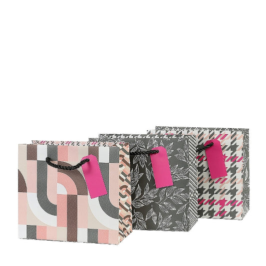 Black, White & Pink Small Luxury Gift Bags