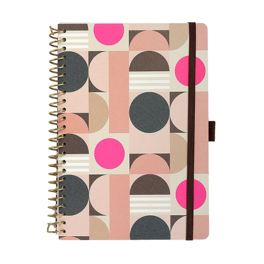 Pink Abstract Shape Notebook