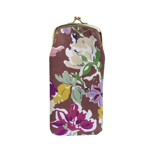 Abstract Floral Design Glasses Case