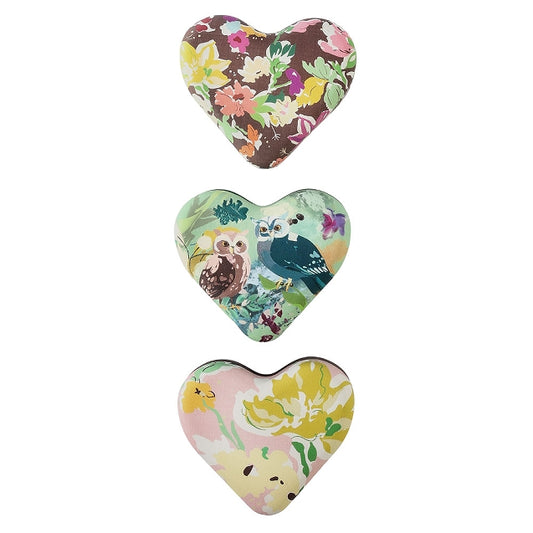Owl & Floral Mini Heart Storage Box
