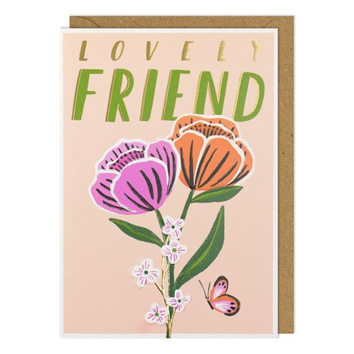 Lovely Friend Birthday Greetings Card