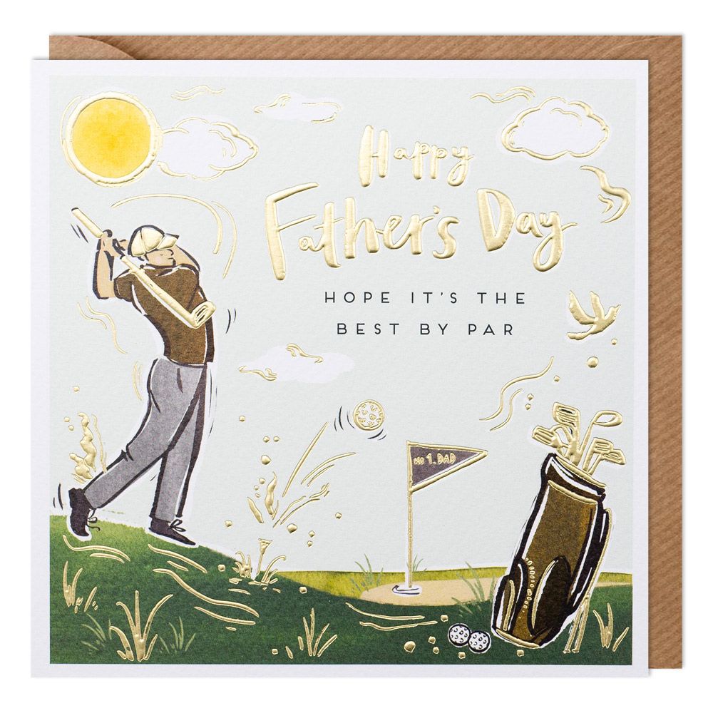 Golfing Fathers Day Greetings Card