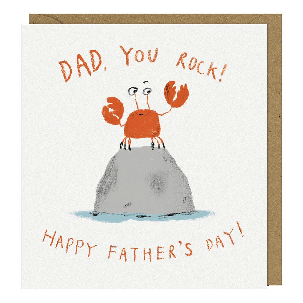 You Rock Fathers Day Greetings Card