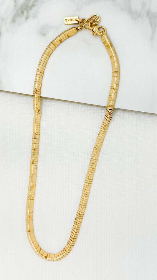 Envy Short Gold Snake Necklace