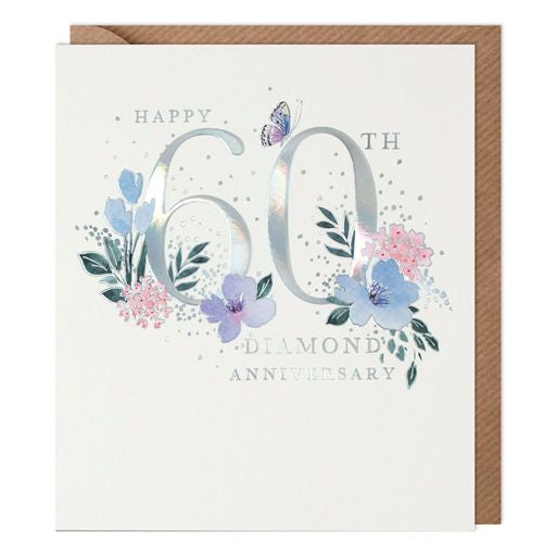 Diamond Wedding Anniversary Greetings Card