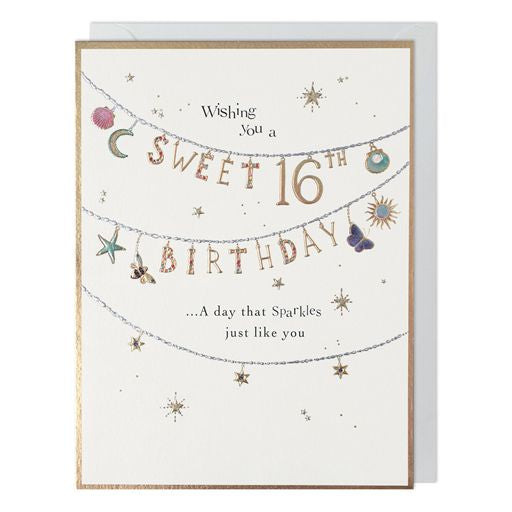 Sweet 16th Birthday Greetings Card