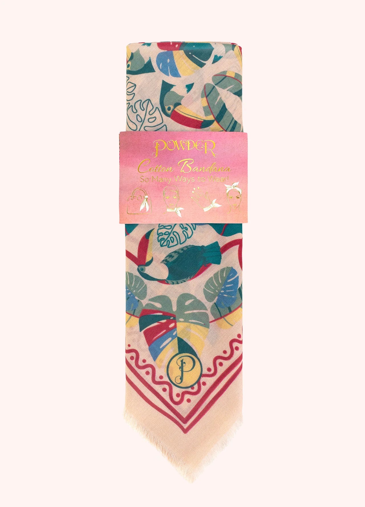 Cotton Bandana Tropical Toucan
