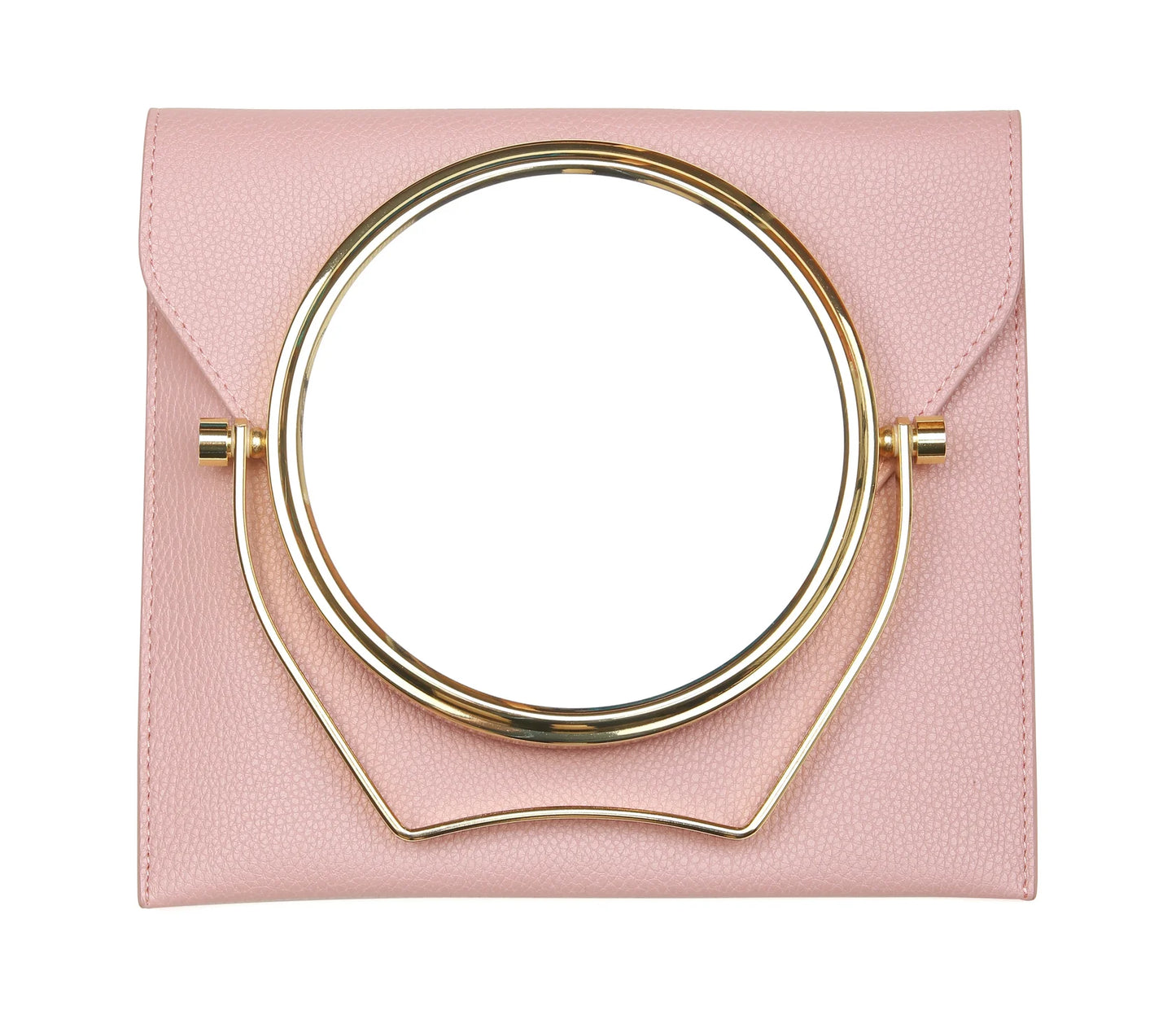 Bee Magnifying Travel Mirror Pink