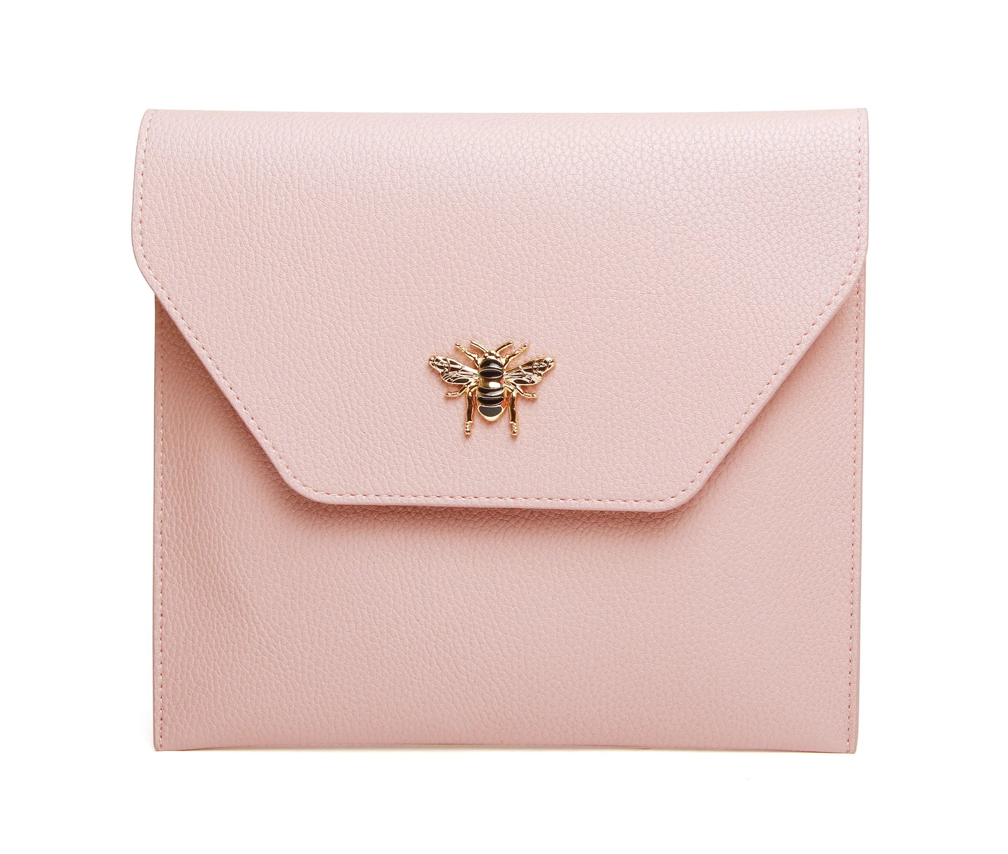 Bee Magnifying Travel Mirror Pink